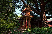 The traditional 'House of the Spirit'. Every Thai house has a house of spirits, the house is made for the spirit of the land, it calms the spirit and assure good blessings for the owner of the house. 